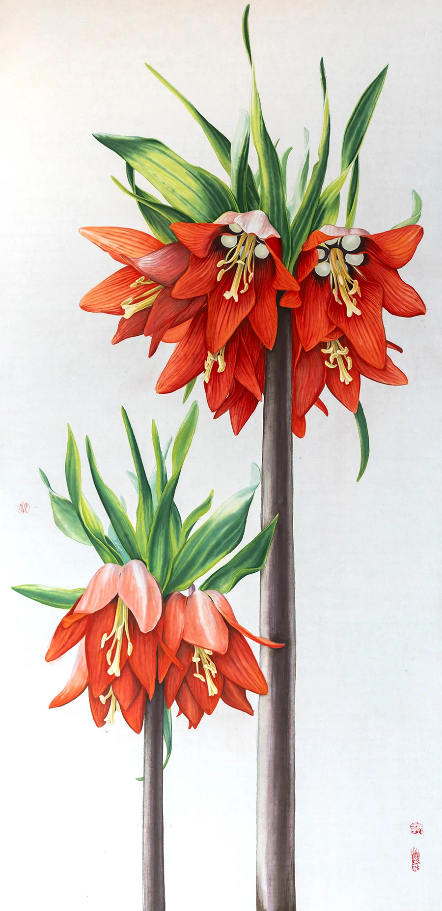 Taş süseniPrinç kağıdı üzerine suluboya, 2026

65 x 135 cm